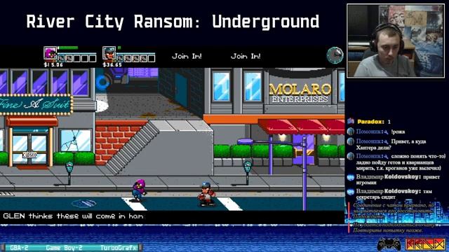 River City Ransom: Underground (PC) - Прохождение на двоих со Скорпионом (Firstrun) (Часть 2) смотреть онлайн