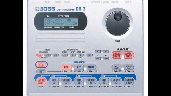Boss DR-3 Dr. Rhythem Drum machine Test / Review