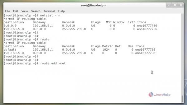 Linux Route Add Command with examples