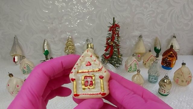 ?Каталожные домики 50 годы. Елочные игрушки СССР. смотреть онлайн