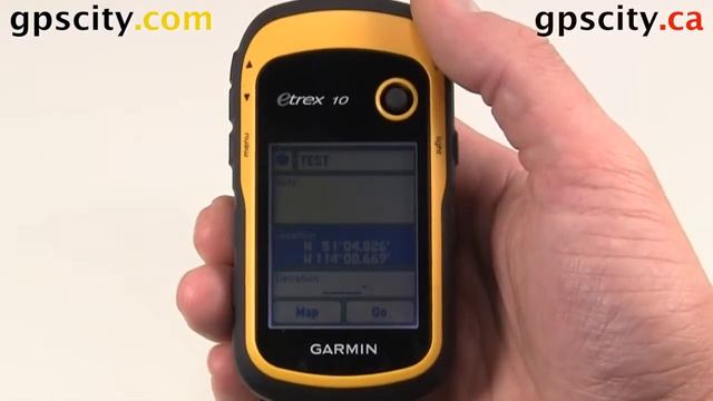 The Waypoint Manager in the Garmin eTrex 10 смотреть онлайн