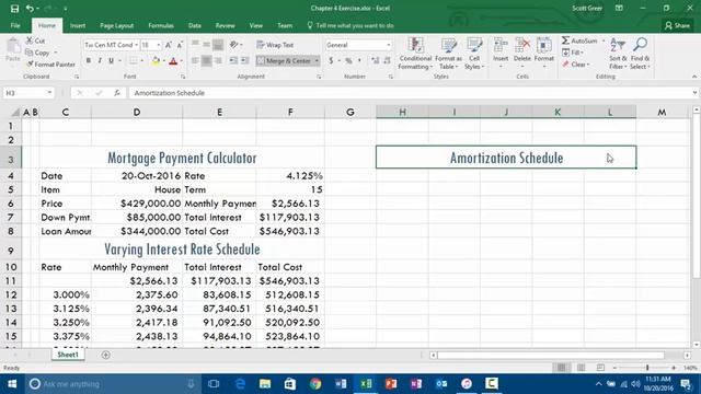 Microsoft Excel - APP104 - Chapter 4 - Office 365 смотреть онлайн