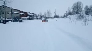 шкода октавия скаут в снегу