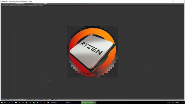 Ryzen Blender test with AMD FX 8350@4.8 Recorded with AMD ReLive смотреть онлайн