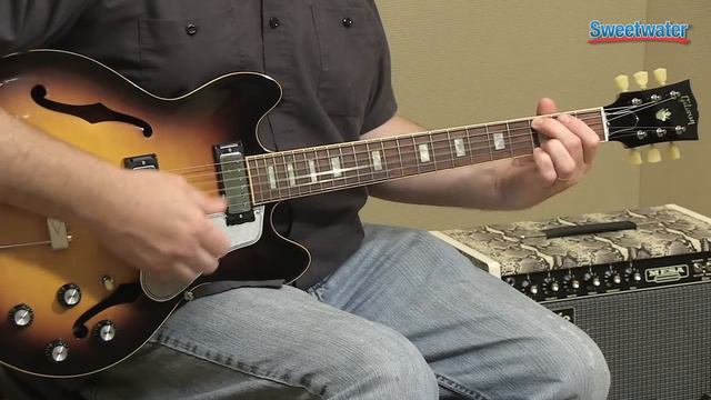 Gibson Memphis ES-390 Hollowbody Electric Guitar Demo - Sweetwater Sound смотреть онлайн