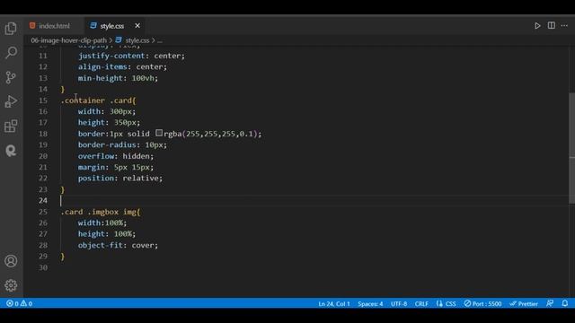 Image Hover with CSS clip- path property | How to use CSS clip-path property | CSS tutorial смотреть онлайн