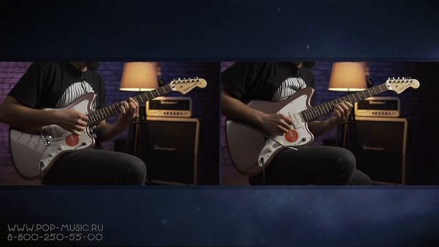 Fender Squier Affinity Jazzmaster LRL Burgundy Mist смотреть онлайн