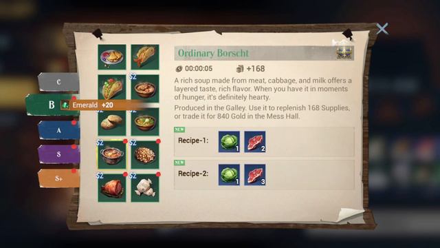 All New S2 Food and Drink Recipe in Game Sea of Conquest смотреть онлайн
