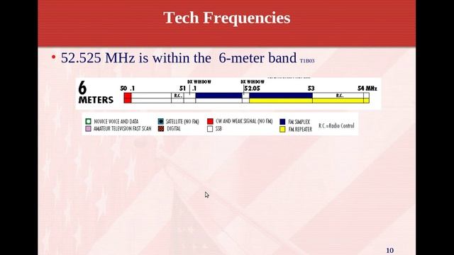 N1IR Element 2 CH5 Tech Frequencies