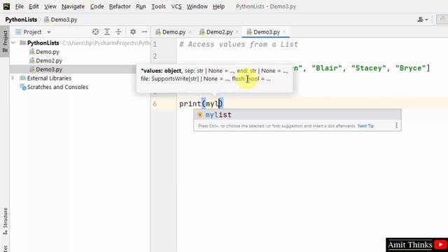 How to Access values from a List in Python смотреть онлайн