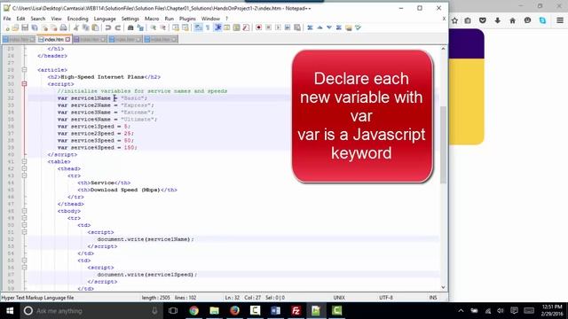 JavaScript Chapter 1 Hands on Exercises - Web Warrior Series debrief смотреть онлайн