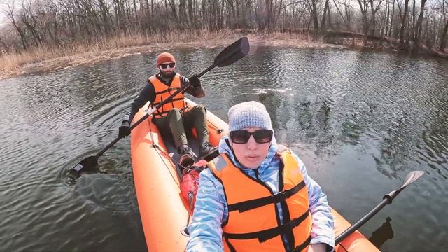 Первый выход на воду на байдарке Одиссей. смотреть онлайн