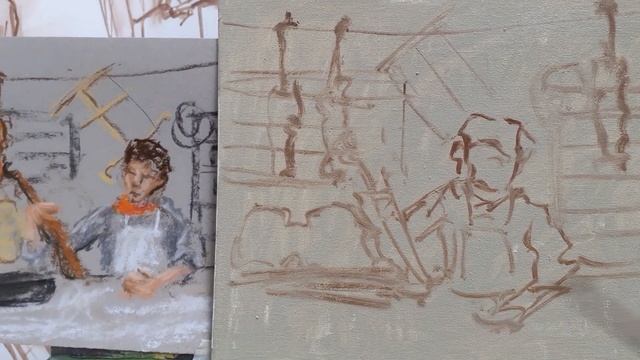 THE WORKSHOP: THREE - OIL SKETCH PART ONE смотреть онлайн