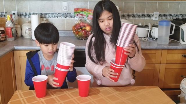 MINUTE TO WIN IT: PART 1| INDOOR GAMES FOR KIDS: Part 1| Minute To Win It Challenge with my brother смотреть онлайн