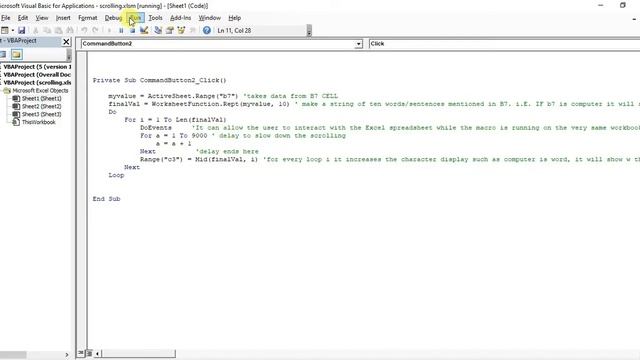 Scrolling Text View in Excel смотреть онлайн