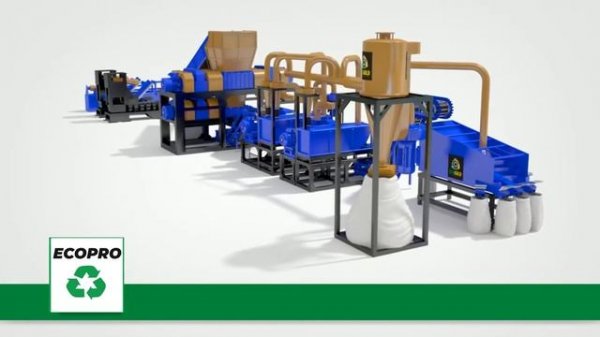 Линия по переработке шин EcoGold 700 Euro