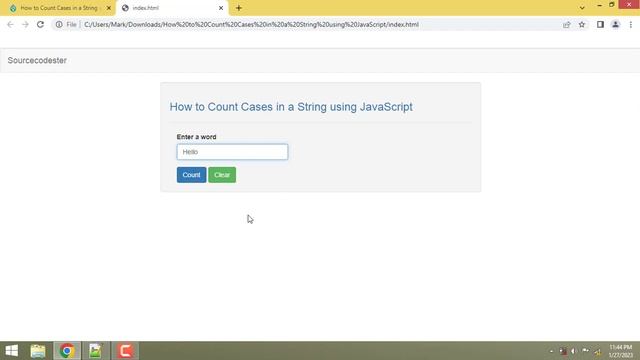 How to Count Cases in a String using JavaScript смотреть онлайн