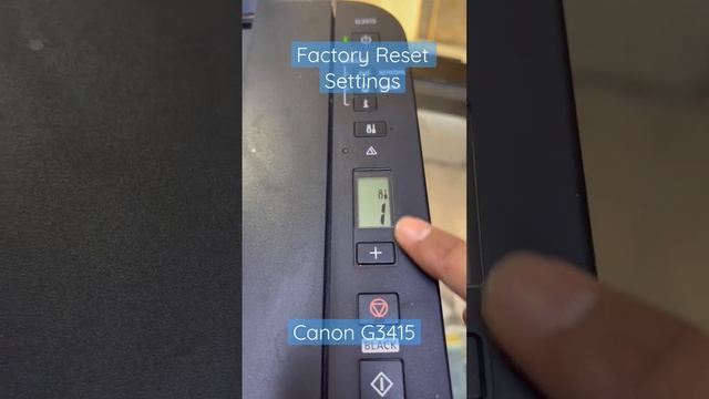 Factory Reset Wireless Settings Canon G3415 Printer смотреть онлайн