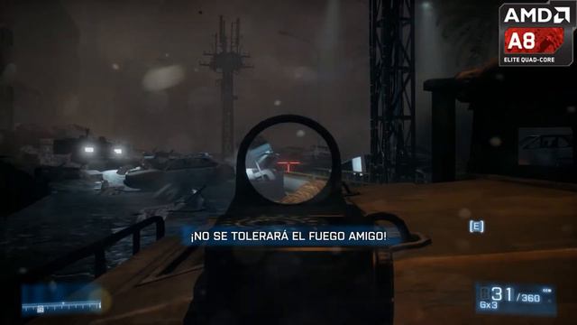 Battlefield 3 AMD® APU A8 6600K AMD Radeon HD 8570D смотреть онлайн