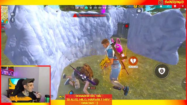 LIVE ON 🔴BR Y DECLA EN DIFERENTES REGIONES💜 SWAER EN VIVO 💜FREE FIRE MOBILE 💜 смотреть онлайн
