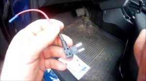 Правильное подключение видеорегистратора  Через блок предохранителей