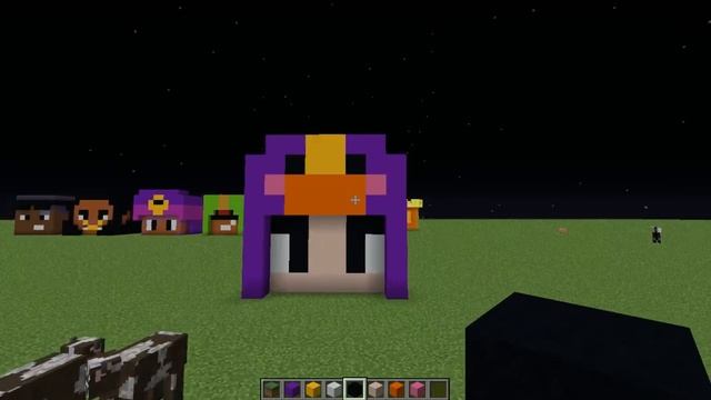 как построить голову бравлера Беа?//MINECRAFT смотреть онлайн