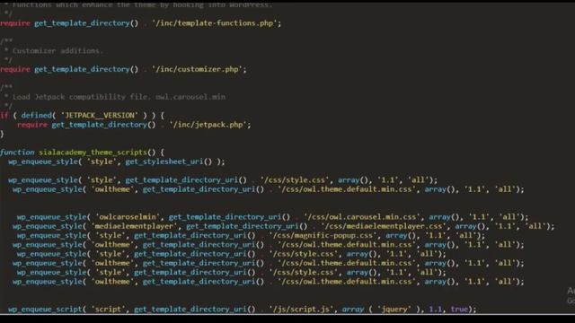how to include CSS file in theme function.php wp development tutorial смотреть онлайн