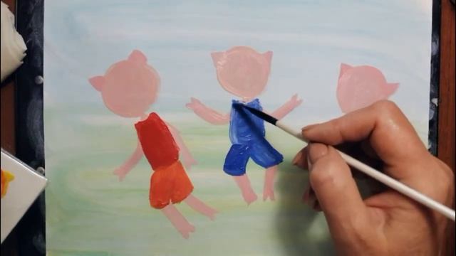 Как нарисовать сказку "Три поросенка" смотреть онлайн