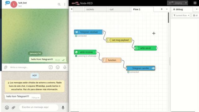 Whatsapp to/from Telegram, with nodered. WATCH NEW VERSION. смотреть онлайн