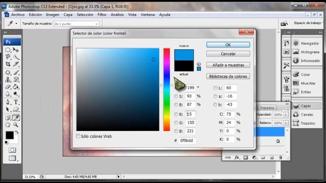 Cambiar color de ojos en Photoshop CS3 2013! смотреть онлайн