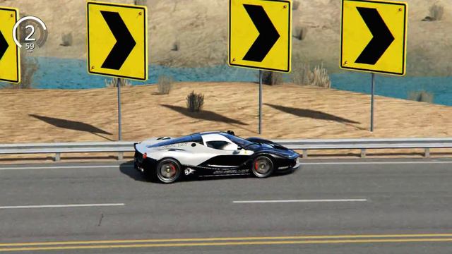 Assetto Corsa Ferrari LaFerrari Race At The Black Cat County Race Track смотреть онлайн