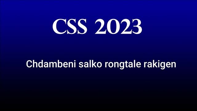 Jisuni Bimungo Anga Dingtangen | CSS 2023 | Ritchua Ministry смотреть онлайн