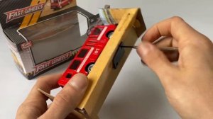 Металлический автобус Play Smart 1:52 «ПАЗ 3237 Пожарная служба» 6523-A Автопарк,