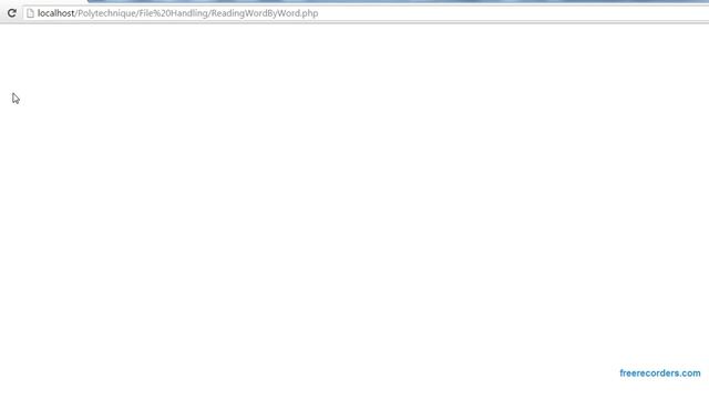 FetchingWordFromFileInPhp смотреть онлайн