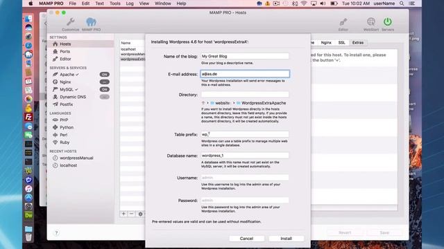 30 MAMP PRO 4 - Installing Wordpress смотреть онлайн