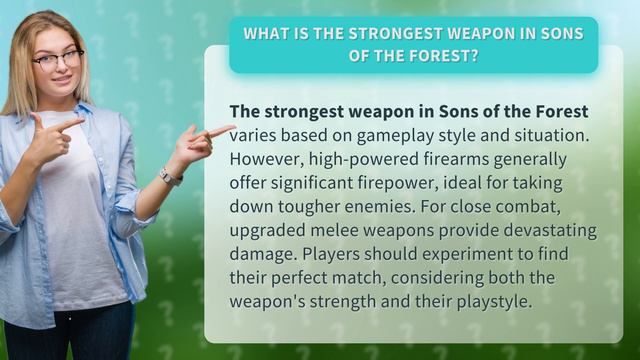 What is the strongest weapon in Sons of the Forest? смотреть онлайн