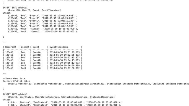 Selecting Records In SQL Server From Joined Table Where Timestamp Occurs Between Begin/End Range смотреть онлайн
