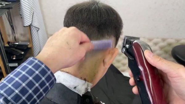 Переход с нуля в мужской стрижке.Fade haircut.