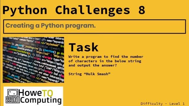 Python challenges ‐ level 1 challenge 8 смотреть онлайн