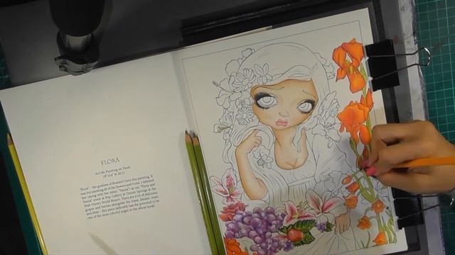 {Adult coloring book} Jasmine Becket-Griffith: A fantasy art adventure, flora смотреть онлайн