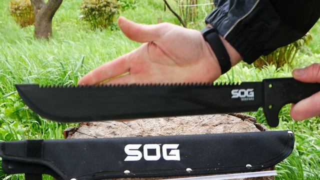 Обзор мачете SOG SOGFARI MACHETE MC01. Большой ножик для веток и камыша смотреть онлайн