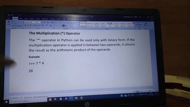 Arithmetic Operator In Python | Python Tutorial in Beginners | Python Tutorials For Beginners смотреть онлайн