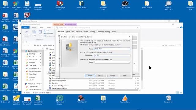How to create an ODBC Driver in Windows 10 for SQL Server 2016 - Windows 10 ODBC Driver Tutorial смотреть онлайн