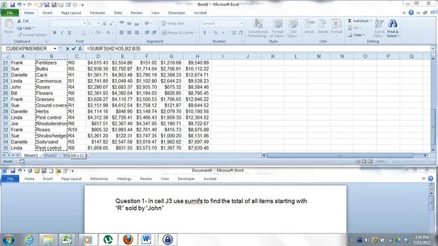 77 888 MOS Excel Expert Question 1 смотреть онлайн
