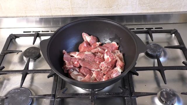Шашлык из свинины в казане смотреть онлайн