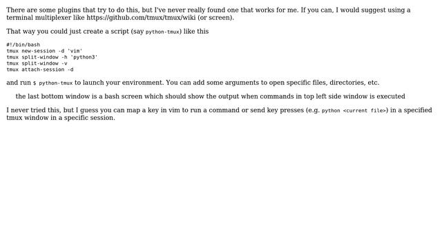 Unix & Linux: How to customize vim windows for python development? (2 Solutions!!) смотреть онлайн