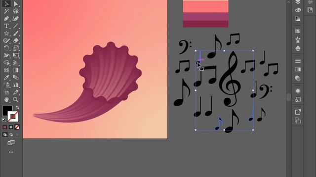 Adobe Illustrator Blend tool , Image Trace Quick vector illustrator , Gradient in illustrator Color смотреть онлайн