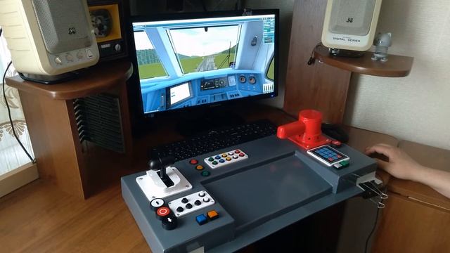 Джойстик самлделка для игры на ПК железнодорожный симулятор. смотреть онлайн