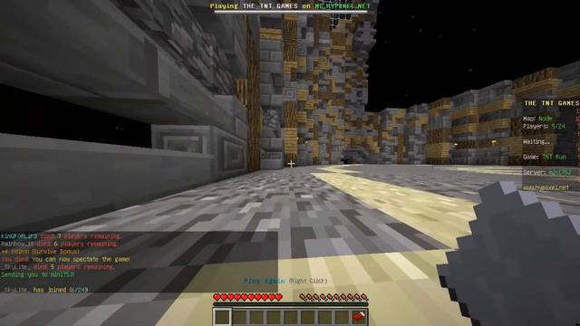 Сколько раз я попаду в тройку?-Minecraft (TNT Run) смотреть онлайн