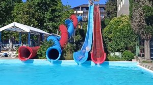 Аквапарк: "Морская Звезда" 🌟 Горка "Камикадзе" (голубая)